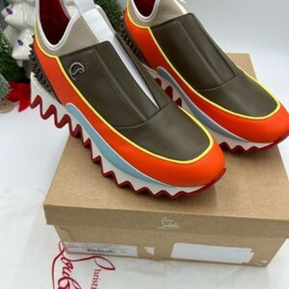 Men's Christian Louboutin SHARKYLOUB SP sneakers size 46 made in Italy - Picture 6 of 10